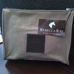 Rebecca Ray Suede Clutch with Snaffle Bit